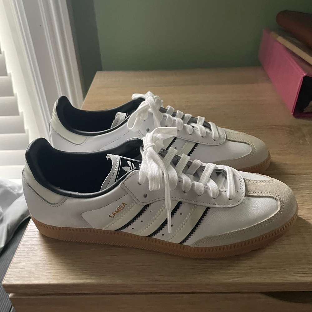 Adidas Samba White and Black Men's Sneakers